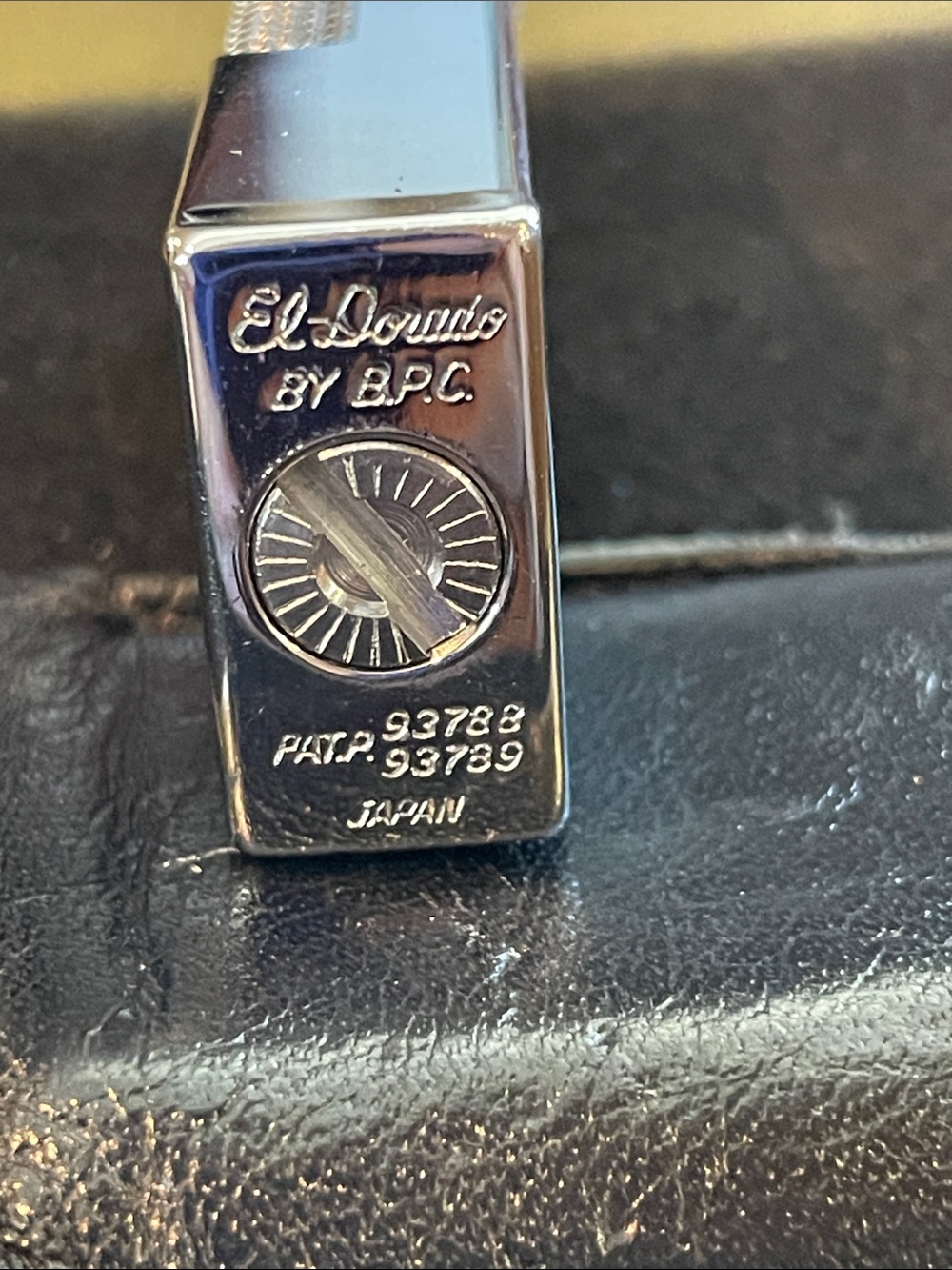 Vintage El Dorado Silver Butane Gas Lighter - Picture 5 of 7